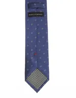 Corbata Marco Fontana regular de seda floral para hombre