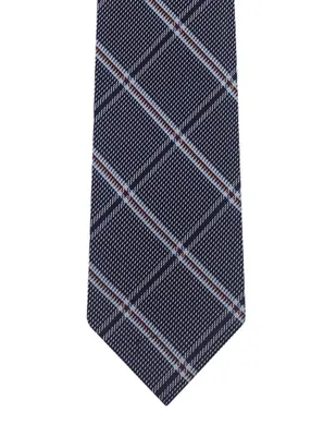 Corbata Puroego regular (6-8.5 cm) de poliéster a cuadros para hombre