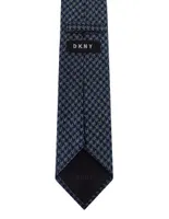 Corbata DKNY C de algodón estampado gráfico para hombre