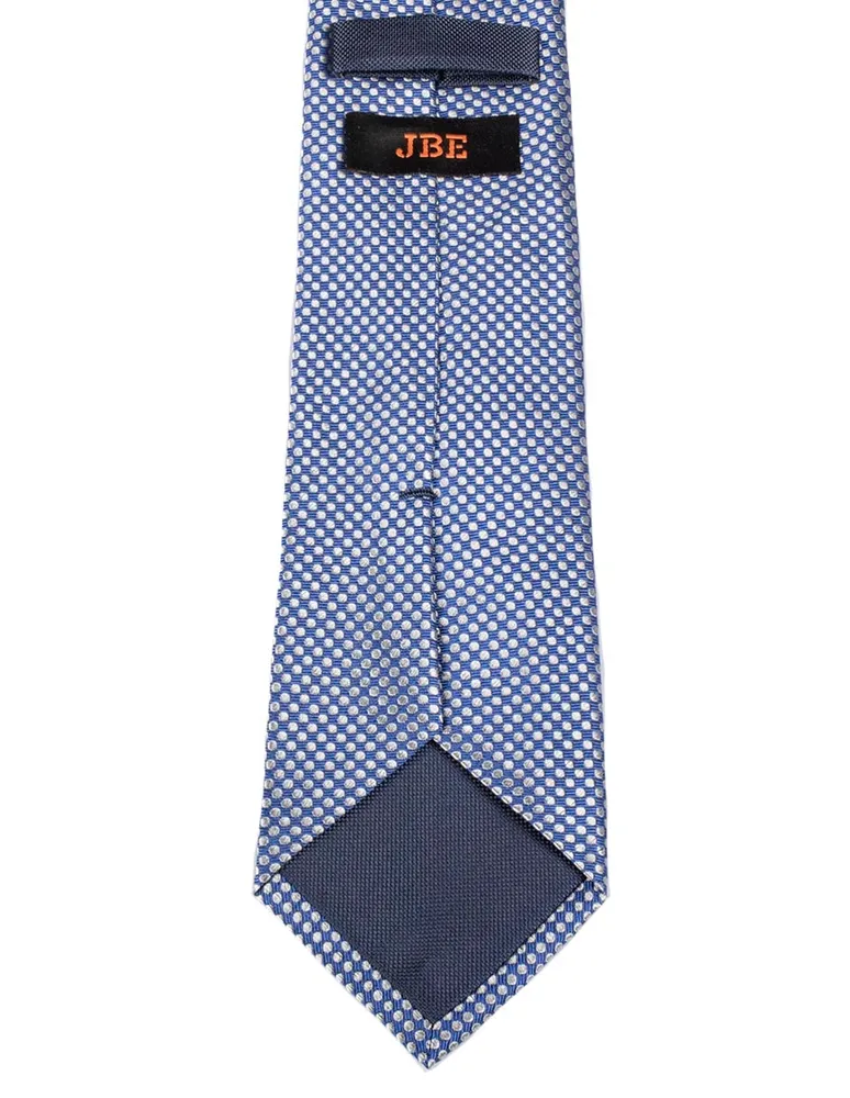 Corbata JBE regular de seda a lunares para hombre