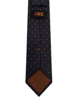 Corbata JBE regular a lunares para hombre