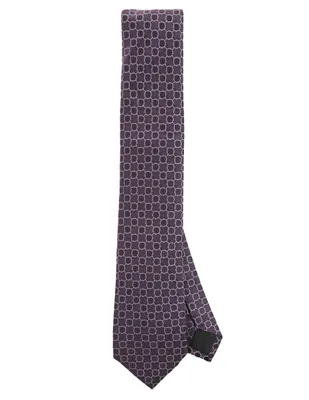 Corbata Calvin Klein regular de seda estampado gráfico para hombre