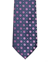 Corbata Marco Fontana regular estampado floral para hombre