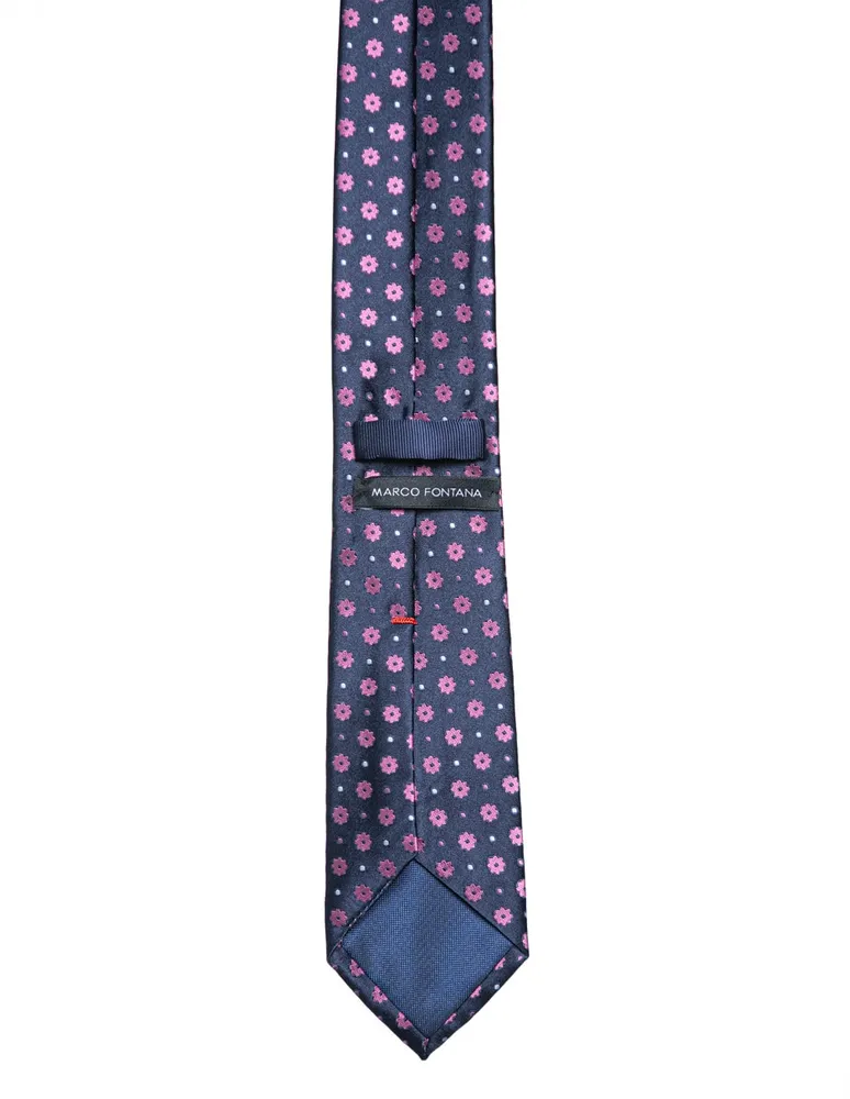 Corbata Marco Fontana regular estampado floral para hombre