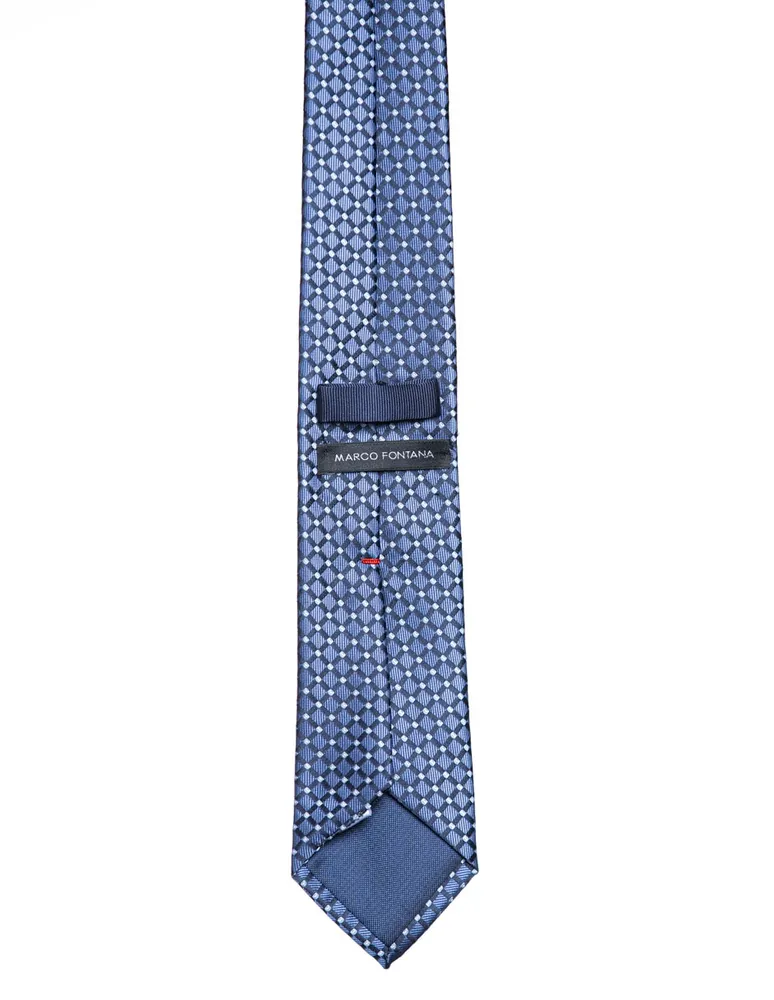 Corbata Marco Fontana regular estampado a cuadros para hombre