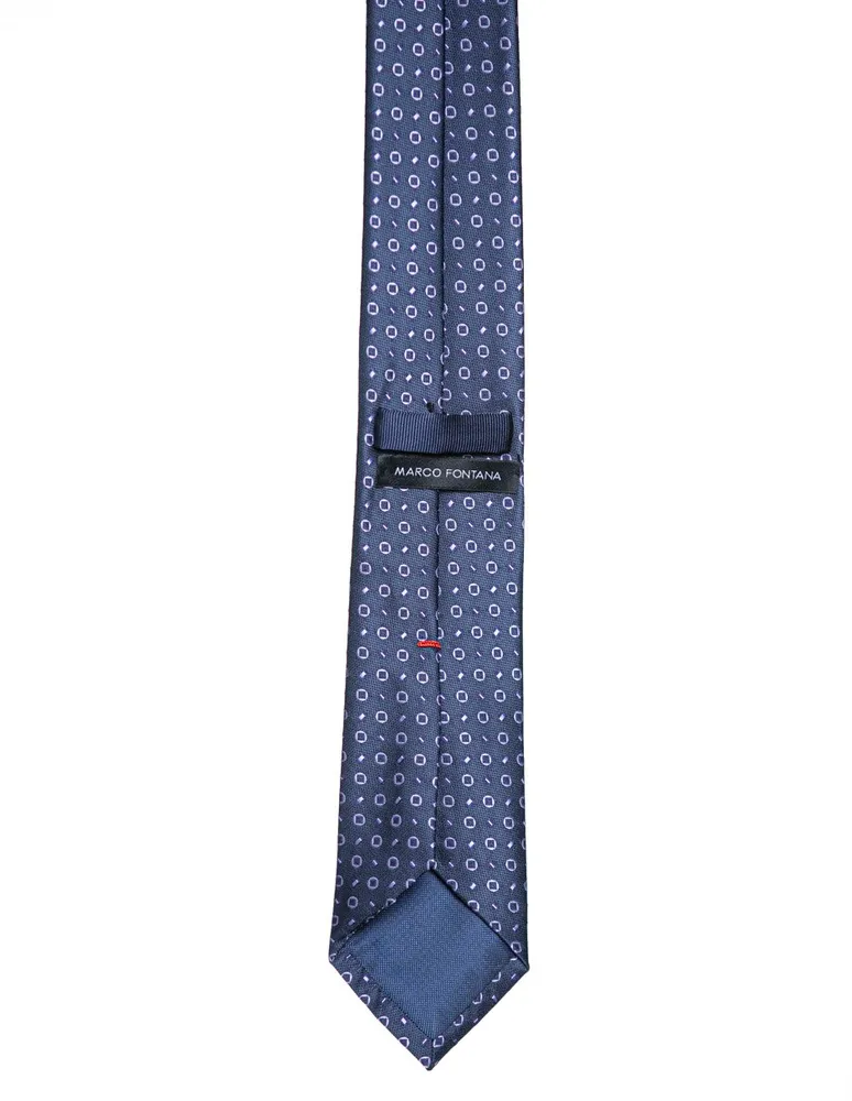 Corbata Scappino regular de seda estampado a rayas para hombre