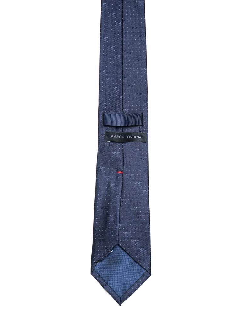 Corbata Marco Fontana regular estampado lunares para hombre