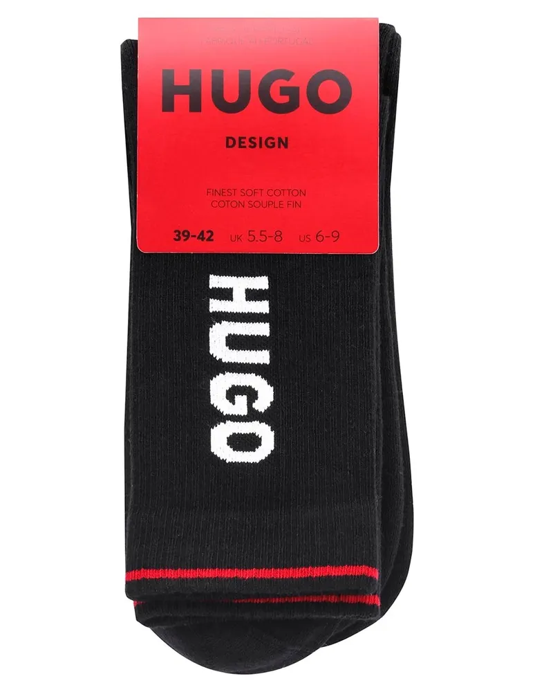 Calcetín HUGO de algodón para hombre 2 pares