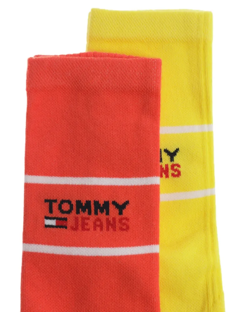 Calceta Tommy Jeans de algodón para hombre 2 pares