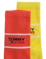 Calceta Tommy Jeans de algodón para hombre 2 pares