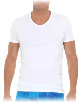 Camiseta Puma corte regular cuello en V blanca
