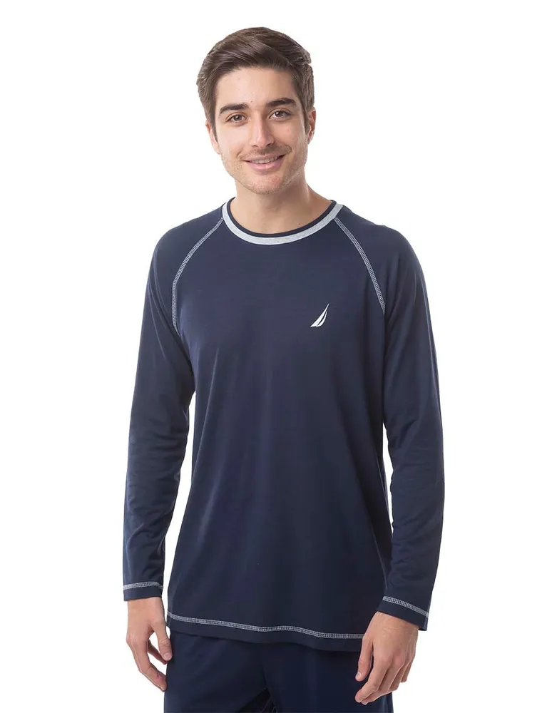 Playera pijama Nautica jaspeada