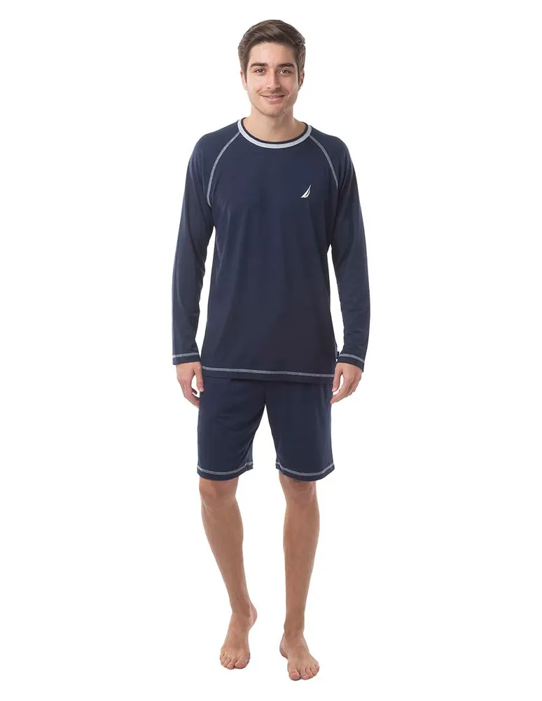 Playera pijama Nautica jaspeada