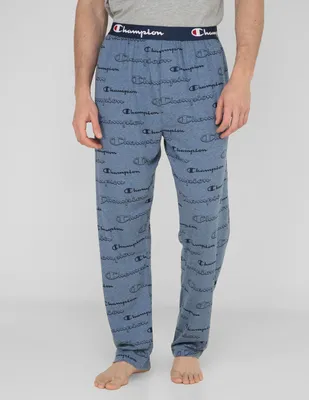 Pantalón pijama Champion estampado logo de algodón para hombre