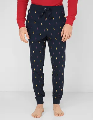 Pantalón pijama Polo Ralph Lauren estampado logo de algodón para hombre