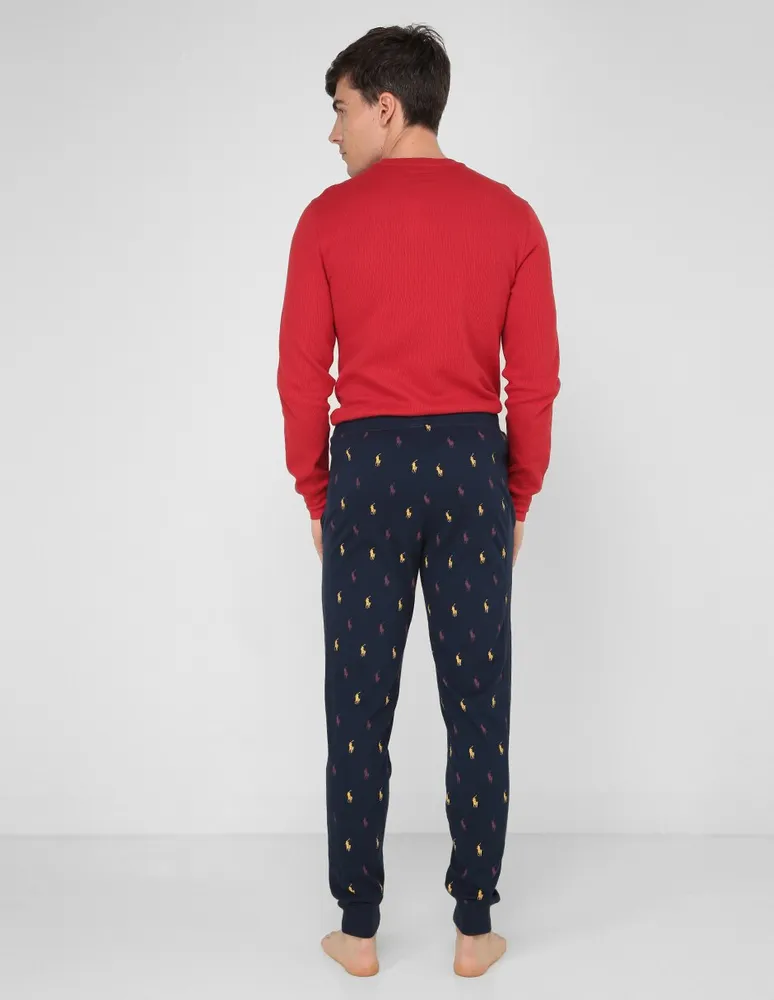 Pantalón pijama Polo Ralph Lauren estampado logo de algodón para hombre