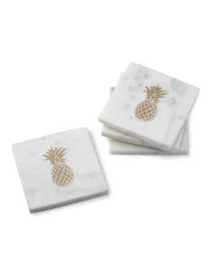 Set Portavasos Gold Pineapple