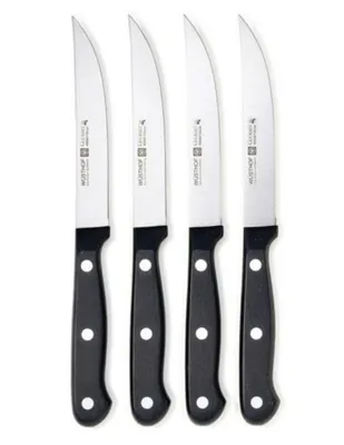 Set de Cuchillos para Carne 4 Piezas Wüsthof Gourmet Negro