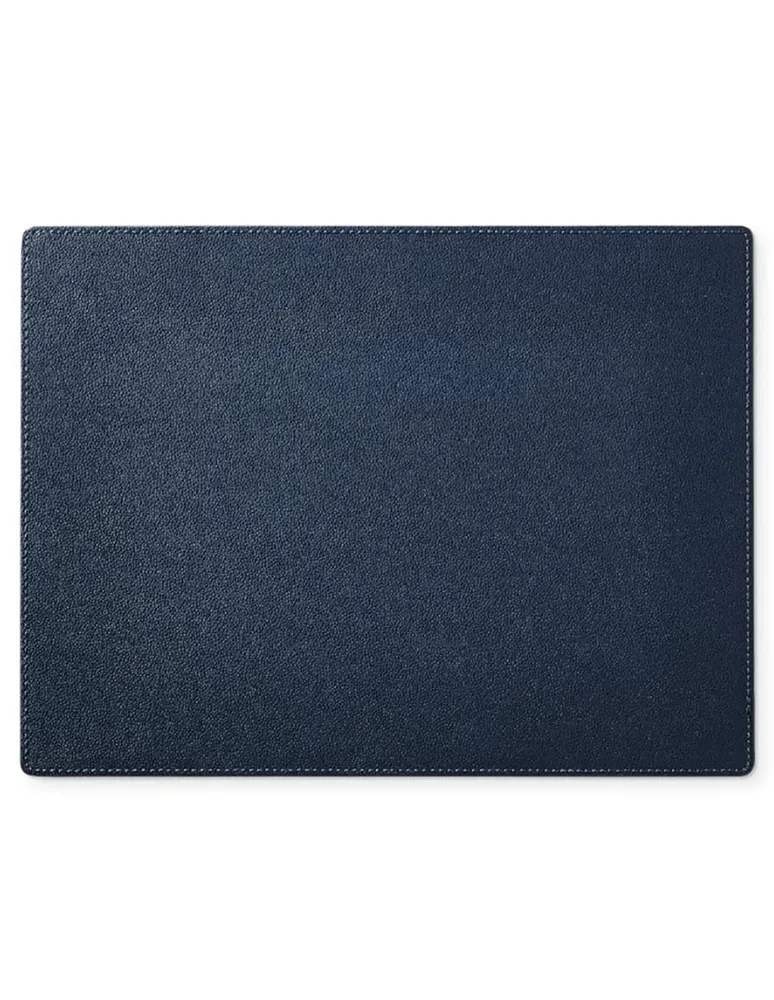 Mantel individual rectangular sintético Faux Shagreen