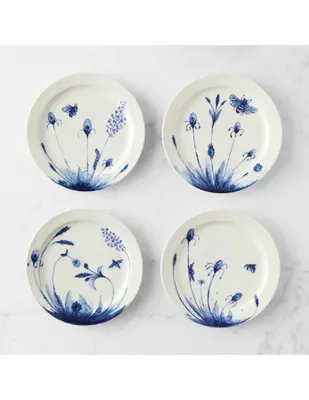 Set de platos para botana Printemps Bleu de porcelana