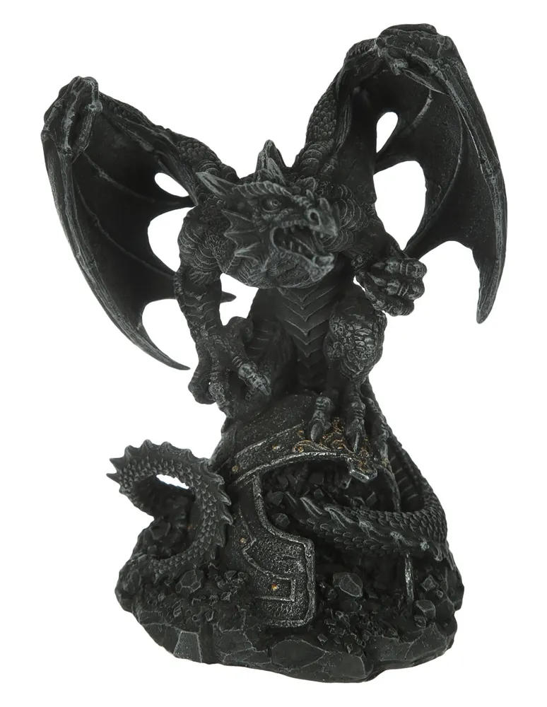 Figura decorativa dragón Cementerium Halloween