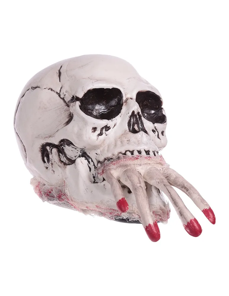 Figura decorativa de halloween Cementerium cráneo
