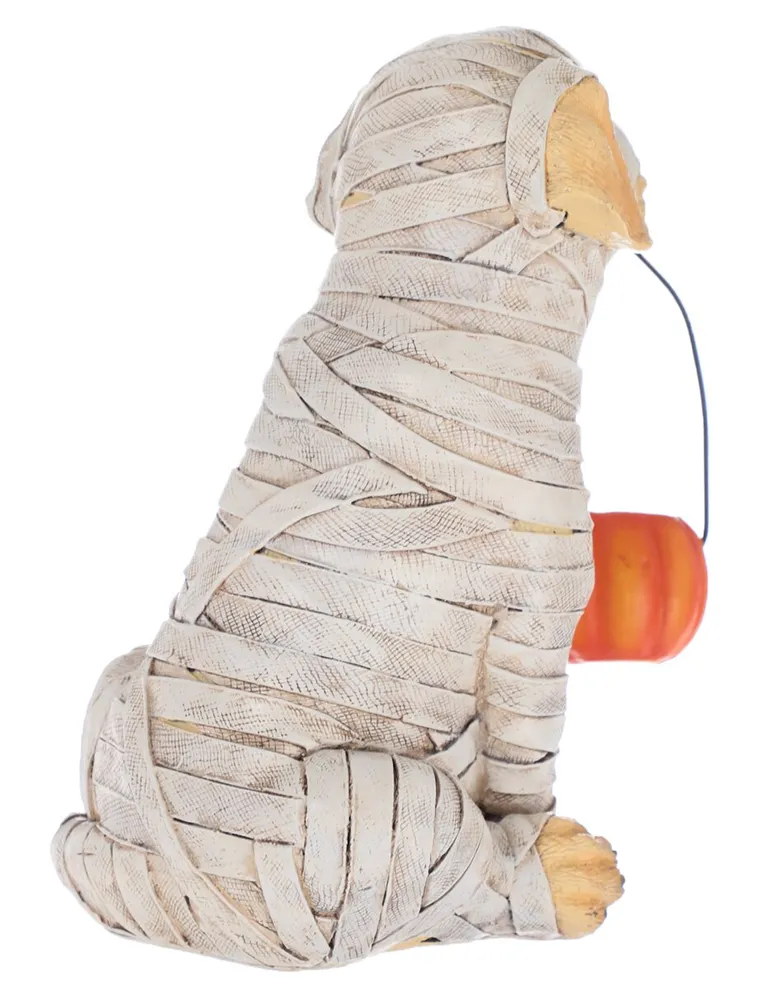 Figura decorativa perrito momia Cementerium Halloween