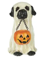 Figura decorativa perro Cementerium Halloween
