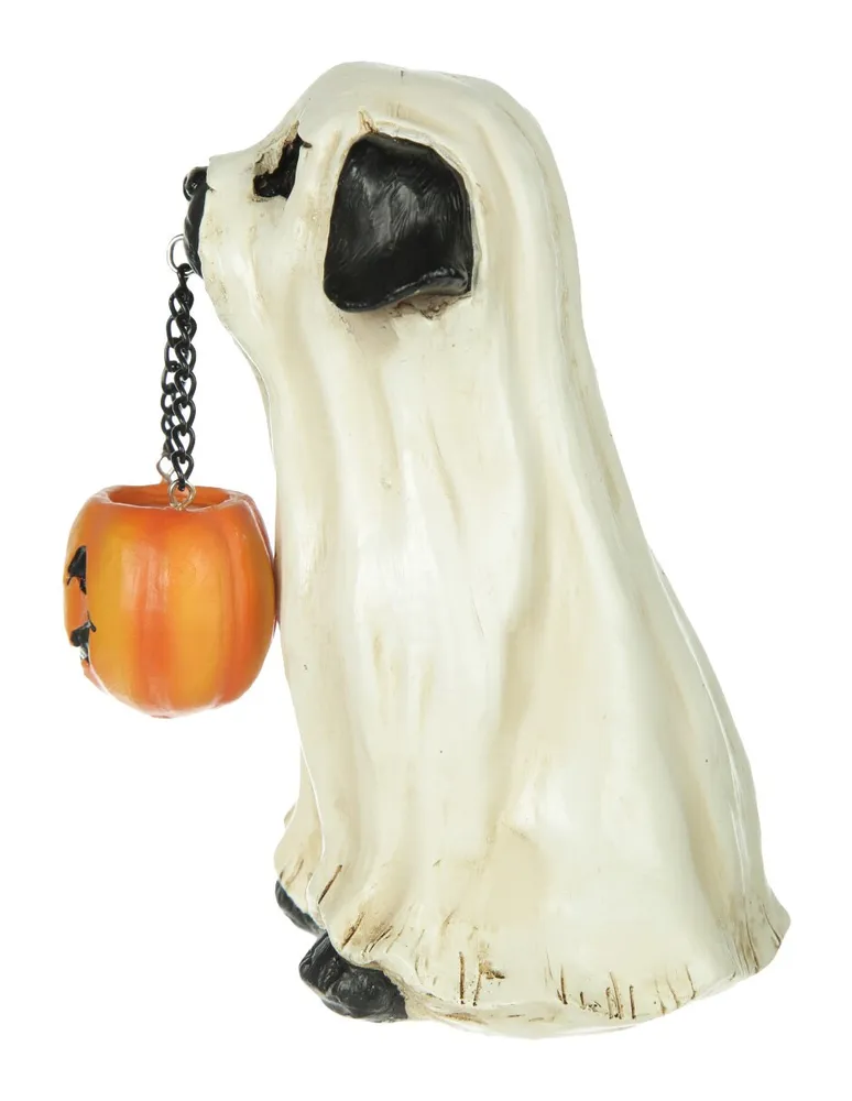 Figura decorativa perro Cementerium Halloween