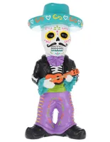 Figura decorativa esqueleto mariachi Cementerium Día de muertos