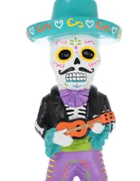 Figura decorativa esqueleto mariachi Cementerium Día de muertos