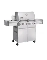 Asador de gas Weber Summit S-470 de acero inoxidable