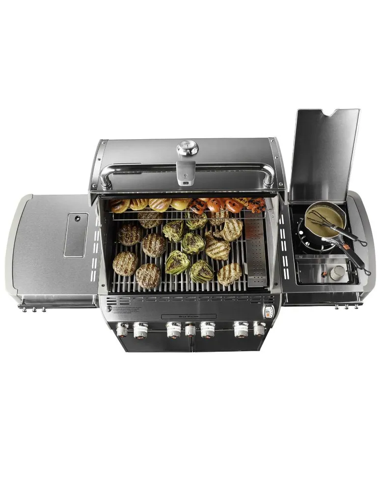 Asador de gas Weber Summit S-470 de acero inoxidable