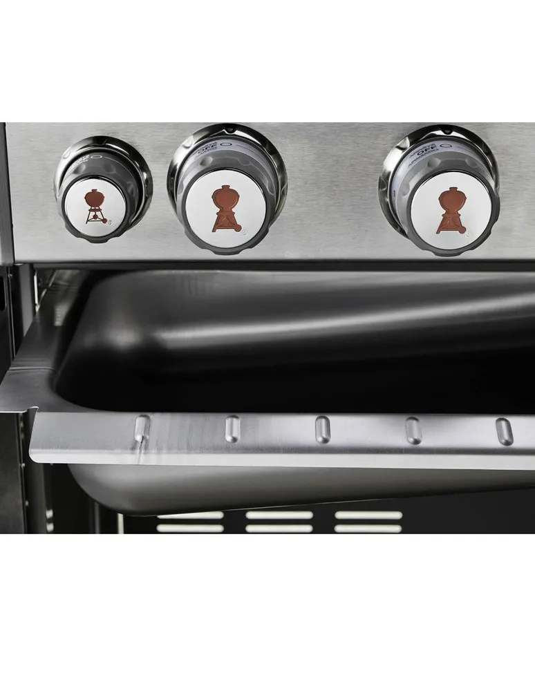 Asador de gas Weber Summit S-470 de acero inoxidable