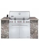 Asador de gas Weber Summit S-660 de acero inoxidable