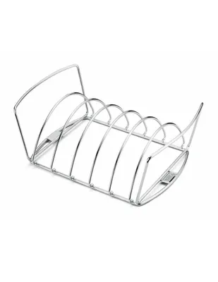 Soporte dual para asador Weber plateado