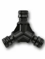 Conector de 3 vías Karcher negro