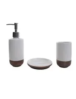 Set de baño 3 piezas Cabi Crown Baccara blanco