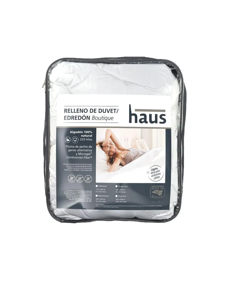 Relleno de duvet Haus H. Bou Fresco blanco