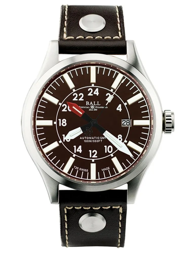 Reloj Ball Engineer Master II Aviator para hombre GMT GM1086C-LJ-BR