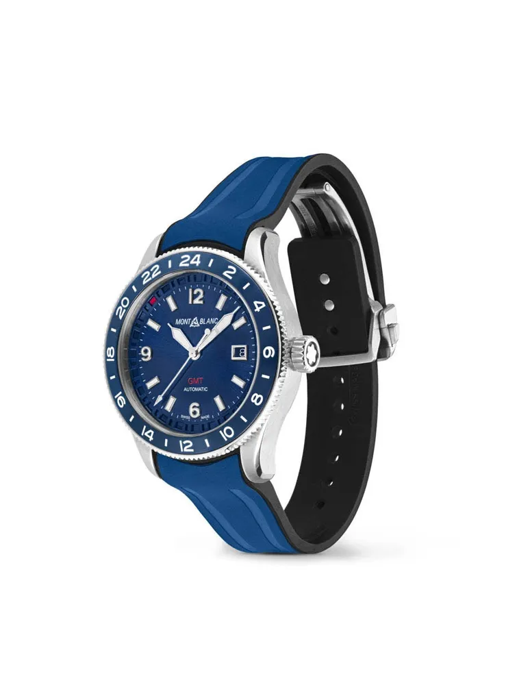 Reloj Montblanc 1858 Automatic Chronograph de hombre en azul, 126912.