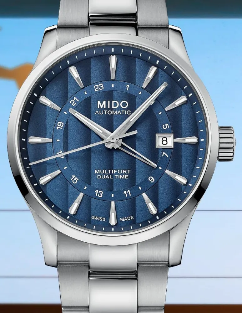 Reloj Mido Multifort Dual Time para hombre M0384291104100