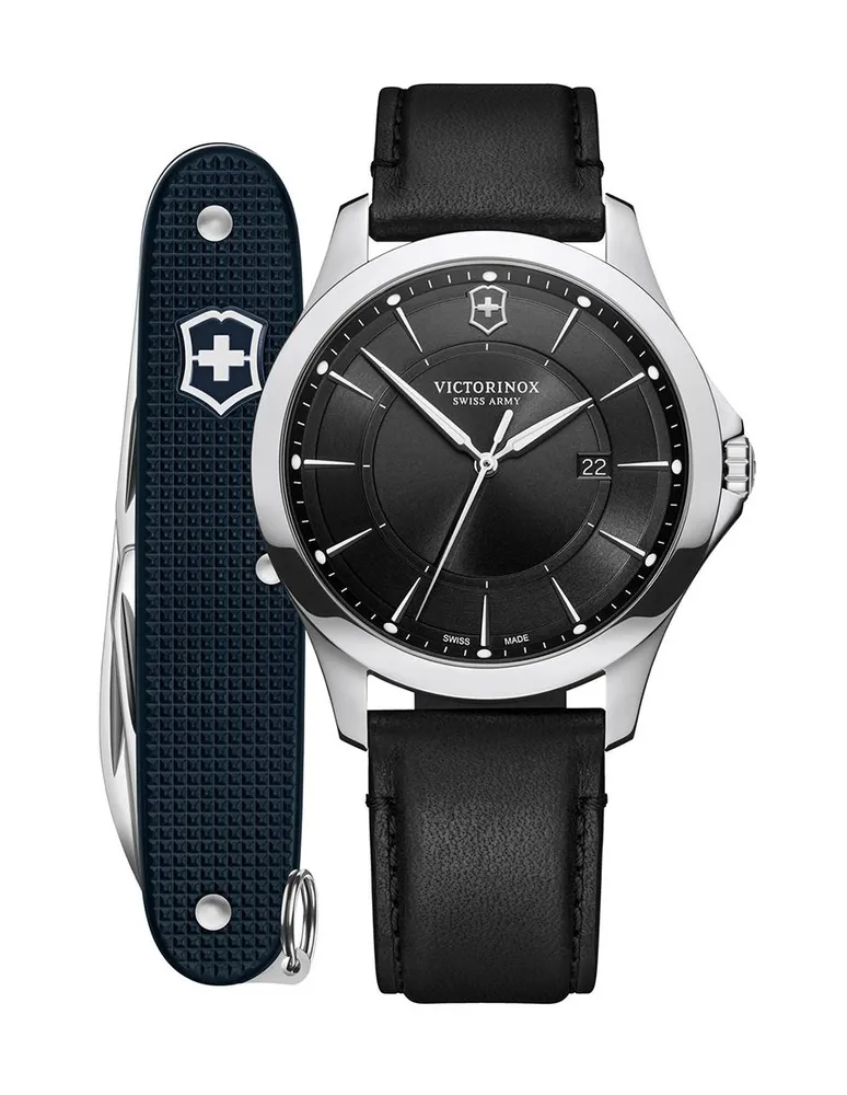 Box set de reloj Victorinox Alliance para hombre 241904.1 negro