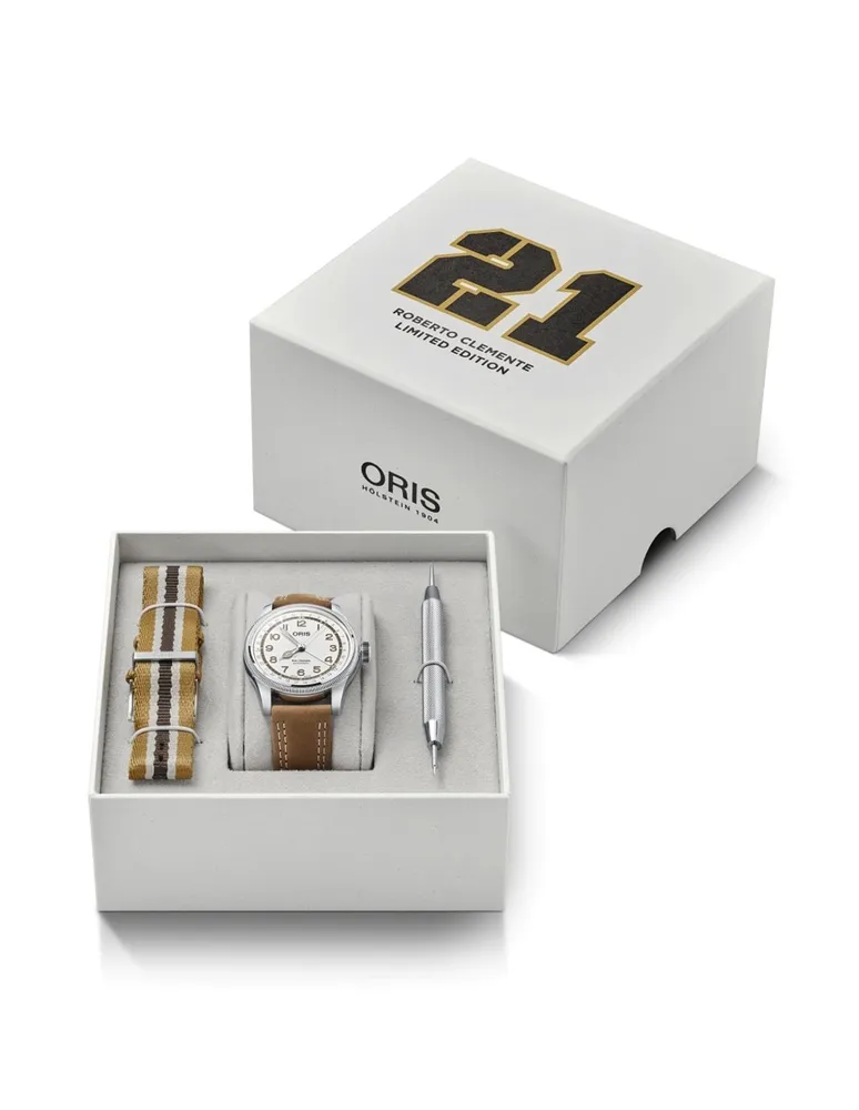 Reloj Oris Big Crown: Roberto Clemente unisex 754 7741 4081-SET