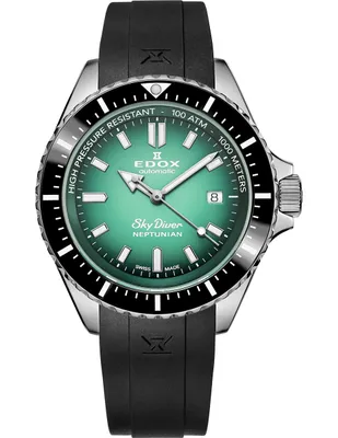 Reloj Edox Skydiver Neptunian para hombre 80120 3nca vdn