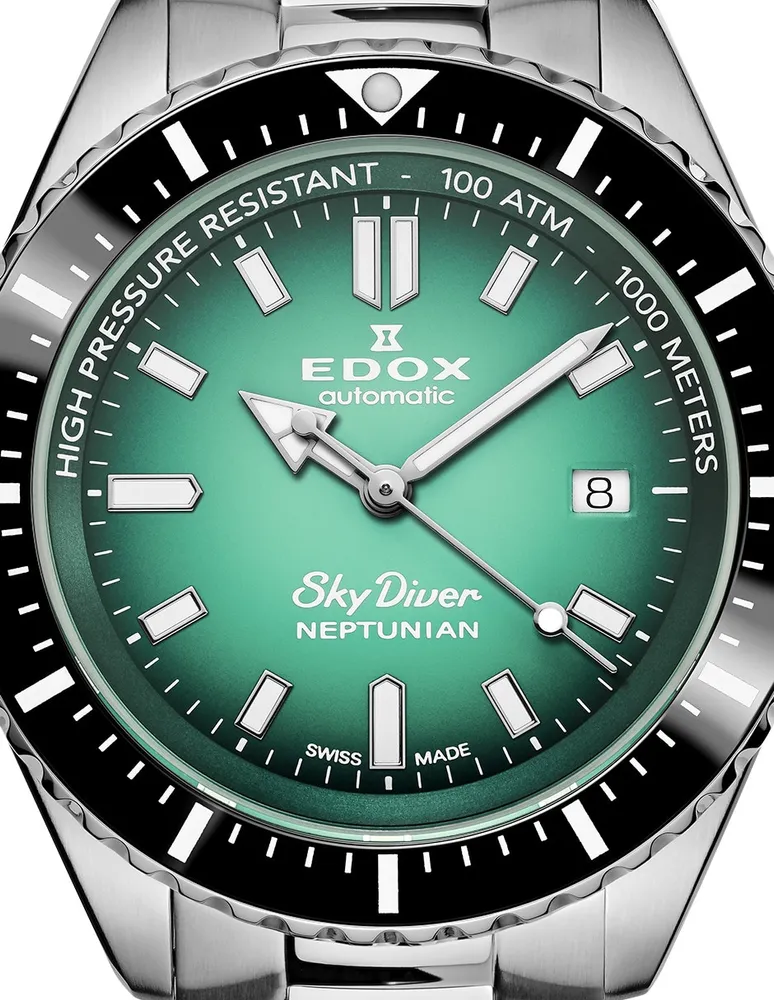 Reloj Edox Skydiver Neptunian para hombre 80120 3nm vdn