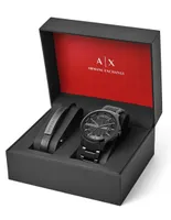 Box set reloj Armani Exchange Hampton para hombre AX7101