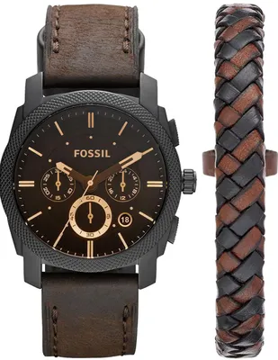 Box set  reloj Fossil Machine para hombre FS5251SET