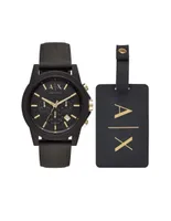 Box set reloj Armani Exchange Outerbanks para hombre AX7105