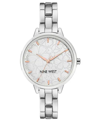 Reloj Nine West Silver Collection para mujer NW2227SVRT